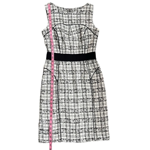 Milly Black and White Halter Sheath Midi Dress - Picture 14 of 15